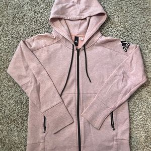 Adidas Z.N.E. Full Zip Hoodie Women’s Pink Size SMALL